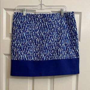 MICHAEL Michael Kors Blue and White Mini Skirt